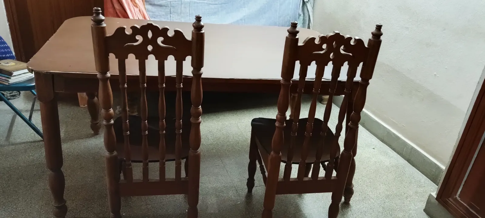 4 seater Dining table and Single cot and tipoy - Thumbnail 2
